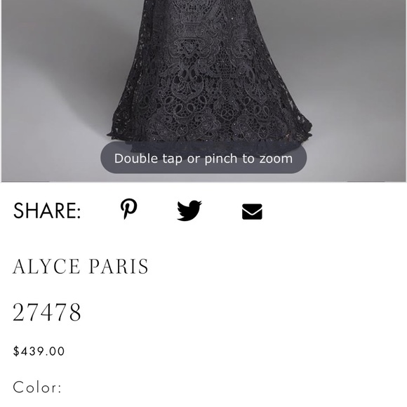 Alyce Paris Formal Dress Size 10 - Picture 11 of 12